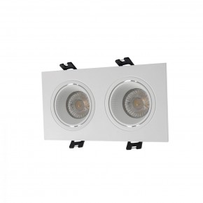 DK3072-WH Встраиваемый светильник, IP 20, 10 Вт, GU5.3, LED, белый/белый, пластик в Карталах - kartaly.mebel24.online | фото 1