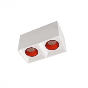 DK3085-WH+RD Светильник накладной IP 20, 10 Вт, GU5.3, LED, белый/красный, пластик в Карталах - kartaly.mebel24.online | фото 1