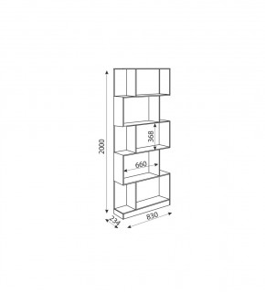 Дуглас (подростковая) М05 Стеллаж в Карталах - kartaly.mebel24.online | фото 2