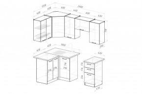 ДЮНА Кухонный гарнитур Оптима 5 (1200*2000 мм) в Карталах - kartaly.mebel24.online | фото 2