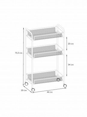 Э 322 Ч Этажерка "Ладья 2К" Черный в Карталах - kartaly.mebel24.online | фото