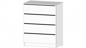 ЭЛЕГАНТ Комод 4 ящика (белый) в Карталах - kartaly.mebel24.online | фото