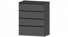ЭЛЕГАНТ Комод 4 ящика (графит) в Карталах - kartaly.mebel24.online | фото