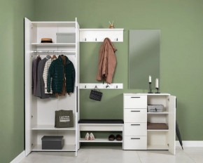 ЭЙР прихожая (модульная) Белый Шагрень в Карталах - kartaly.mebel24.online | фото 2