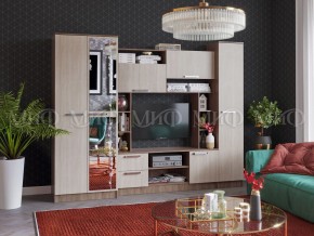 ФЛОРА Стенка (2700) ЛДСП (Ясень шимо светлый/темный) в Карталах - kartaly.mebel24.online | фото