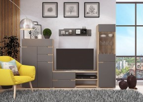 Гостиная АНТАЛИЯ (модульная) Сонома/Графит софт в Карталах - kartaly.mebel24.online | фото 14
