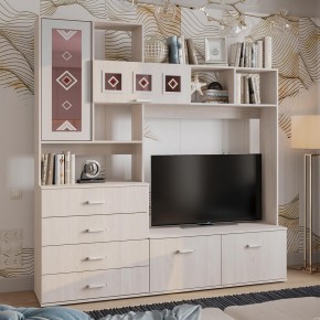 Гостиная Белла (модульная) ясень белый в Карталах - kartaly.mebel24.online | фото 15