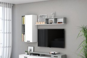 Гостиная Эльза (модульная) Бетонный Камень/Белый в Карталах - kartaly.mebel24.online | фото 5