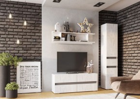 Гостиная Мрия (модульная) Бетон пайн светлый/Графит в Карталах - kartaly.mebel24.online | фото 9