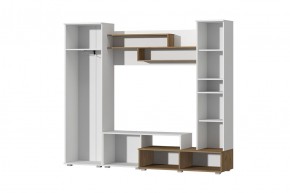 Гостиная Юна (Белый текстурный/Дуб крафт золотой) в Карталах - kartaly.mebel24.online | фото 2