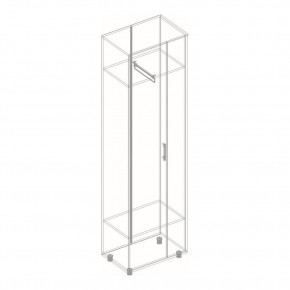 ГРАФ Шкаф  2-х створчатый для одежды (перламутр) в Карталах - kartaly.mebel24.online | фото 2