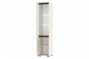 ГРЕТТА Пенал-витрина 1В1С (дуб крафт) в Карталах - kartaly.mebel24.online | фото 2