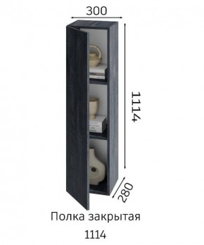 ХЛОЯ Гостиная (Дуб Вотан/Обсидиан) модульная в Карталах - kartaly.mebel24.online | фото 4
