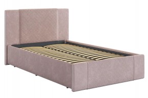 ХЛОЯ Кровать 1200 с основанием (нежно-розовый велюр) в Карталах - kartaly.mebel24.online | фото
