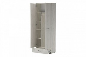 ИТАЛИЯ ШК1Я-800 Шкаф 2дв, 1ящ (дуб крафт белый) в Карталах - kartaly.mebel24.online | фото 2