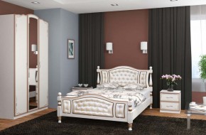 ЖАСМИН Кровать из массива 1400 в Карталах - kartaly.mebel24.online | фото 1