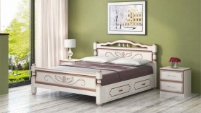 КАРИНА-5 Кровать из массива 1200 с 2-мя ящиками в Карталах - kartaly.mebel24.online | фото 2