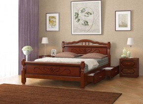 КАРИНА-5 Кровать из массива 900 с 2-мя ящиками в Карталах - kartaly.mebel24.online | фото 3