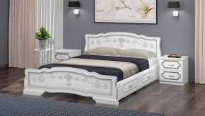 КАРИНА-6 Кровать из массива 1200 с 2-мя ящиками в Карталах - kartaly.mebel24.online | фото 1