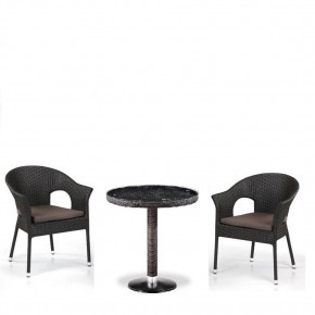 Кофейны комплект плетеной мебели T601/Y79A-W53 Brown (2+1) в Карталах - kartaly.mebel24.online | фото 1