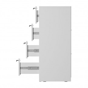 Комод Айрон КМ-02 (белый) в Карталах - kartaly.mebel24.online | фото 7