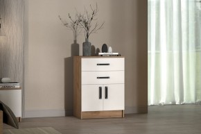 Комод Эконом (Дуб крафт золотой/Белый текстурный) в Карталах - kartaly.mebel24.online | фото 3