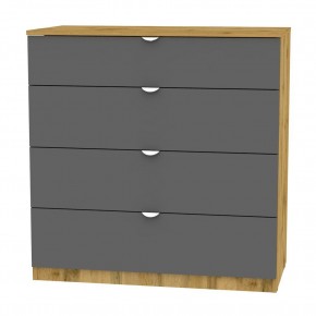 Комод K-93x90x45-1-TR (ДВ-Графит)​​​​​​​ Калисто в Карталах - kartaly.mebel24.online | фото