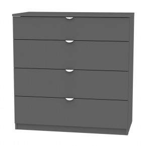 Комод K-93x90x45-1-TR (Графит) Калисто в Карталах - kartaly.mebel24.online | фото