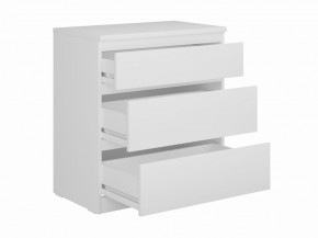 Комод КАСТОР с тремя ящиками, цвет белый в Карталах - kartaly.mebel24.online | фото 2