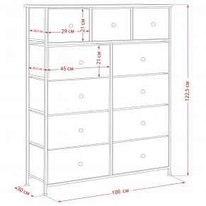 Комод Leset Линкс 11 ящиков (МДФ) в Карталах - kartaly.mebel24.online | фото 12