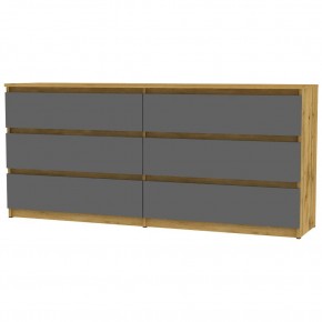 Комод Malta light K144 (ДВ-Графит) в Карталах - kartaly.mebel24.online | фото