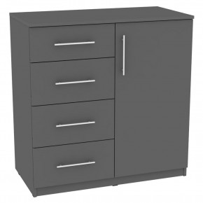 Комод "Калисто (K18)" ручка рейлинг (Графит) в Карталах - kartaly.mebel24.online | фото