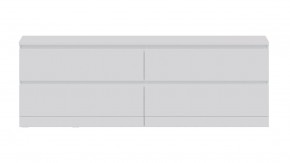 Комод Варма 4Д низкий с четырьмя выдвижными ящиками, цвет белый в Карталах - kartaly.mebel24.online | фото 2