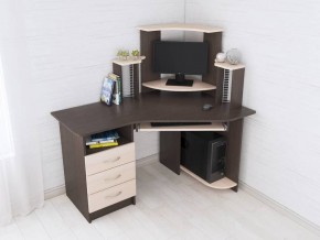 Компьютерный стол Грета-7 венге/дуб молочный в Карталах - kartaly.mebel24.online | фото