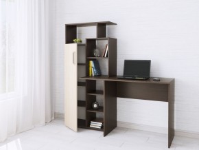 Компьютерный Стол Квартет-7 Дуб молочный/Венге в Карталах - kartaly.mebel24.online | фото