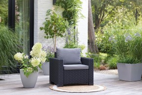 Комплект кресел Калифорния (California chair) графит в Карталах - kartaly.mebel24.online | фото 1