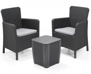 Комплект мебели Трентон балкон (Trenton Balcony graphite) графит в Карталах - kartaly.mebel24.online | фото