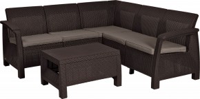 Комплект мебели угловой Корфу Релакс Сет (CORFU II RELAX SET) коричневый в Карталах - kartaly.mebel24.online | фото 2
