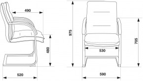 Кресло Бюрократ T-9927SL-LOW-V/BLACK в Карталах - kartaly.mebel24.online | фото 4