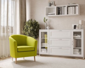 Кресло для отдыха Тунне жёлто-зелёное, ткань рогожка в Карталах - kartaly.mebel24.online | фото 3