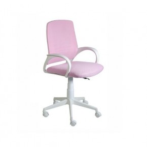 Кресло Ирис White сетка/ткань розовая в Карталах - kartaly.mebel24.online | фото