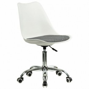 Кресло стул BRABIX "Eames MG-310 CH", хром, пластик белый, ткань серая, 532924 в Карталах - kartaly.mebel24.online | фото 2