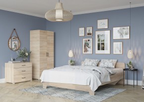 Кровать 1,6 VICTOR + основание (Сонома) в Карталах - kartaly.mebel24.online | фото 4