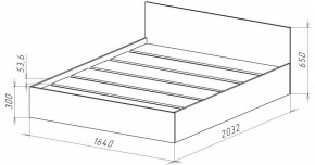 НИЦЦА-14 Кровать 1600 с настилом ЛДСП (НЦ.14) в Карталах - kartaly.mebel24.online | фото 3