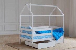 Кровать-домик 80*160 Белый в Карталах - kartaly.mebel24.online | фото 3