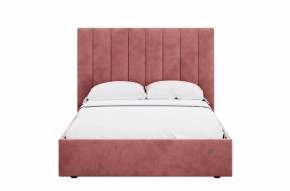 Кровать Ingrid 1400 с основанием и ПМ (Ультра коралл) Модель 312 в Карталах - kartaly.mebel24.online | фото
