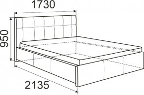 Кровать Лаура с латами Nice White 1400x2000 в Карталах - kartaly.mebel24.online | фото 3