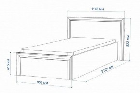 Кровать односпальная Нобиле Кр-90 в Карталах - kartaly.mebel24.online | фото 2