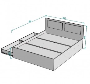 Кровать Ольга L40 (1600) 2 ящика в Карталах - kartaly.mebel24.online | фото 2