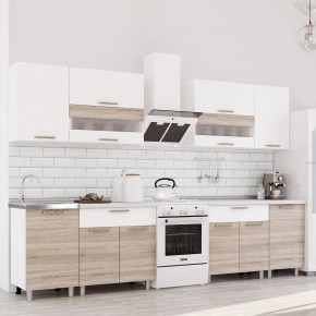 Кухня Айсбери 2.4 м (Белый/Дуб Сонома) в Карталах - kartaly.mebel24.online | фото